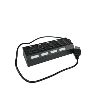 Hadron Usb Çoklayıcı Kablolu Anahtarlı 4 Port