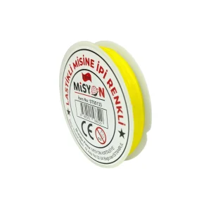 Misyon Lastikli Renkli Sarı Misine İpi 0,7 mm
