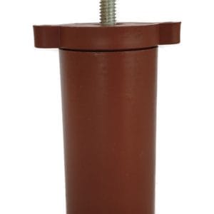 Orta Plastik Mobilya Koltuk Kanepe Ayağı Tek Adet Ceviz 14 - 19 cm 5/16 Vida