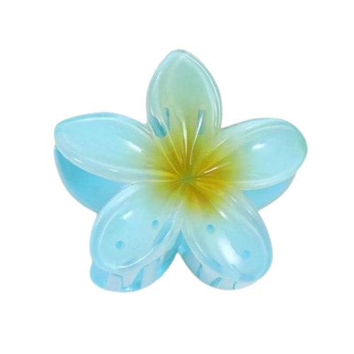 İçi Mor Lotus Çiçeği Kıstırmalı Topuz Tokası