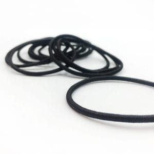 20'li Siyah İnce Lastik Toka - Kapıda Kontrollü Teslim İle..