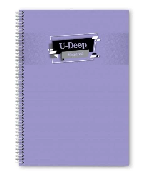 A-4 U-DEEP SPİRALLİ PP KAPAK 40 YAPRAK KARELİ DEFTER -