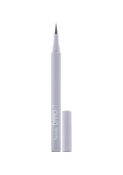 Beaulis Drag It Inkpen Keçe Uçlu Eyeliner - Siyah, Yüksek Renk Verimi, Uzun Süre Kalıcı ve Suya Dayanıklı (1 Adet)