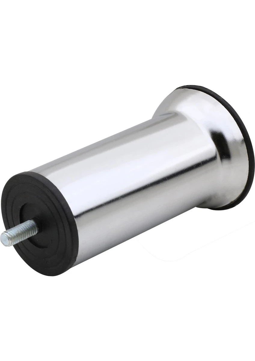 Mobilya Baza Koltuk Yatak Çekyat Kanepe Yükseltme Ayağı - 12 Cm - Vidalı Ince Diş M8 Civatalı Krom Metal Ayak 1 Adet