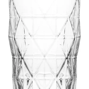 Lav Keops 6'lı Desenli Şeffaf Cam Meşrubat Bardağı Takımı 460 ml