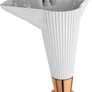 Lüx Sehpa - Koltuk -Mobilya Ayağı - Beyaz-Altın - 15 Cm - 1 Adet