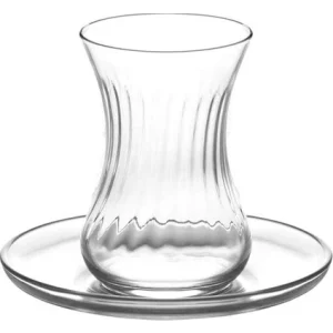 Lav Dilek 12'li Çay Seti - 6 Çay Bardağı + 6 Çay Tabağı