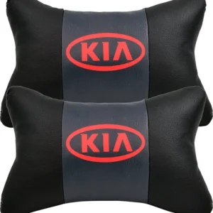 Kia 2'li Lüx Ortopedik Oto Boyun Yastığı (Dijital Deri Baskı)
