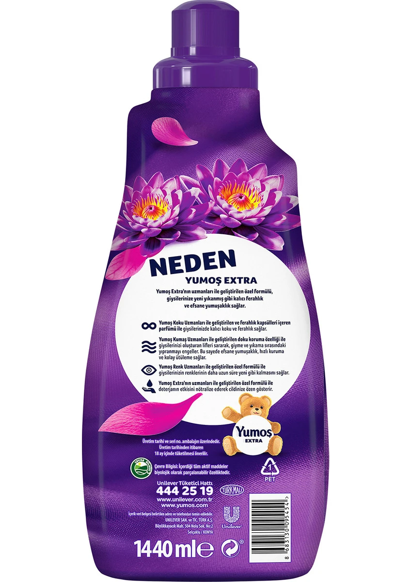 Yumoş Extra Çamaşır Yumuşatıcı Lotus ml 1440 ml 60 Yıkama
