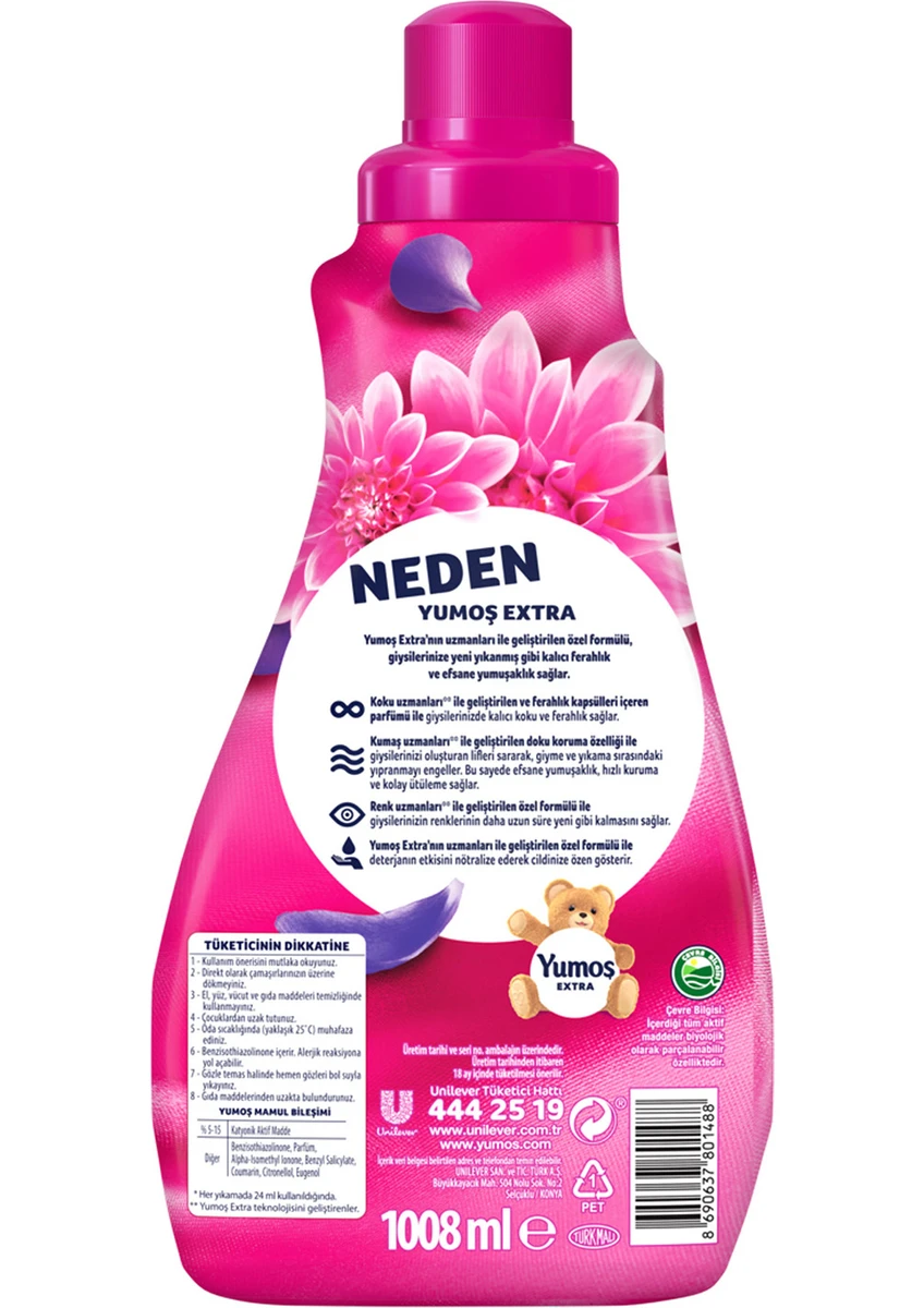 Yumoş Extra Konsantre Çamaşır Yumuşatıcı Orkide 1008 ml 42 Yıkama