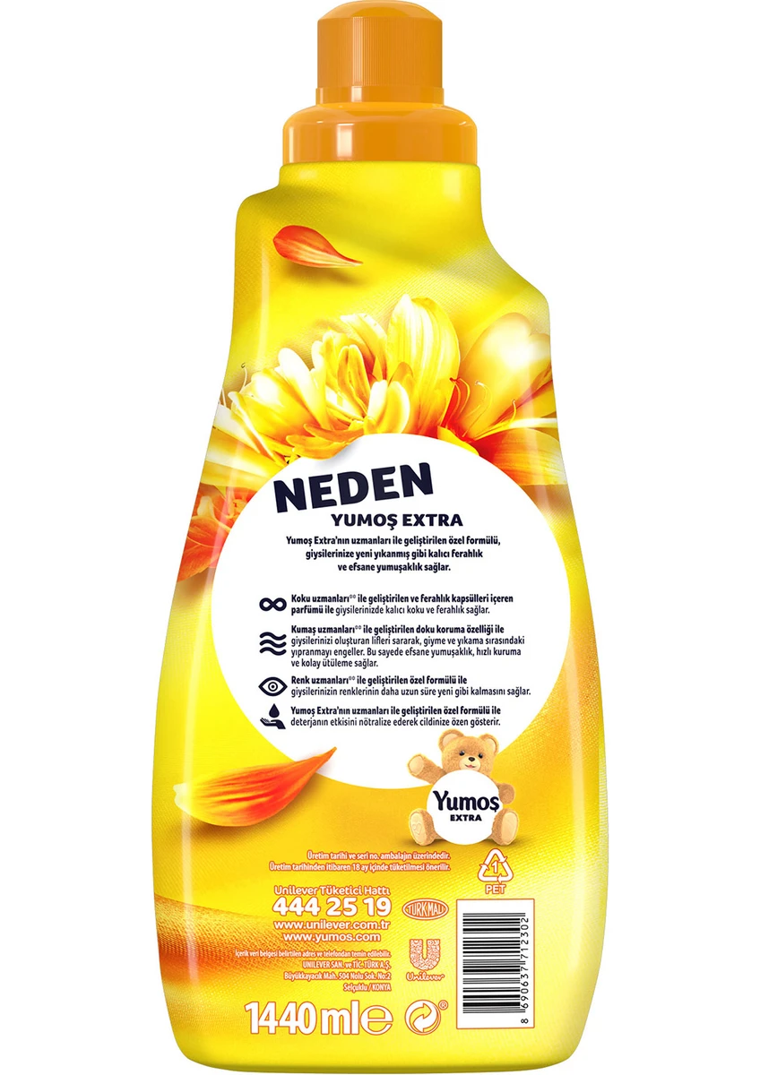 Yumoş Extra Konsantre Çamaşır Yumuşatıcı Hanımeli 1440 ml 60 Yıkama
