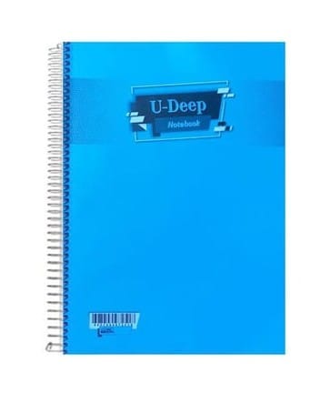 A-4 U-DEEP SPİRALLİ PP KAPAK 96 YAPRAK KARELİ DEFTER -