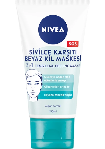 Nivea Yüz Maskesi - Tüm Cilt Tipleri İçin Sivilce Önleyici, 150 ml - Manolya Özlü