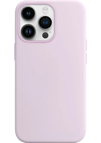 iPhone 14 Pro Rubber Fit Kılıf Lily - Lila
