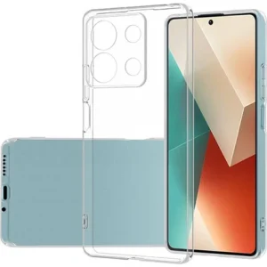 Xiaomi Redmi Note 13 Pro 5G Kılıflı Renksiz Şeffaf Esnek Silikon