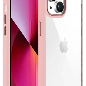 iPhone 13 New Air Bumper Kılıf Pink - Pembe