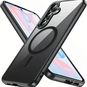 Samsung Galaxy A54 Uyumlu Kılıf Magsafe Wireless Şarj Özellikli Tam Renkli Sert Silikon Kapak