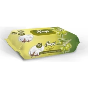 Sleepy Günlük Kullanım Islak Temizleme Mendili 90 Yaprak – Defne Ve Zeytin Yapraklı