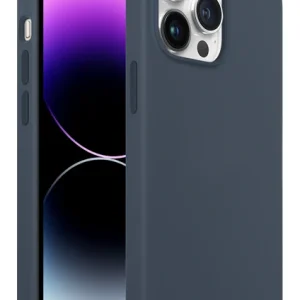 iPhone 14 Pro Max Rubber Fit Kılıf Storm Blue - Koyu Mavi