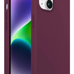 iPhone 14 Plus Rubber Fit Kılıf Plum - Eflatun