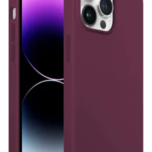 iPhone 14 Pro Max Rubber Fit Kılıf  Plum - Eflatun