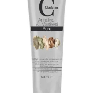 Claderm Kil Yüz Maskesi 50 ml Mineral Zengin Doğal İçerikli Siyah Nokta Sivilce Karşıtı Tüm Ciltler