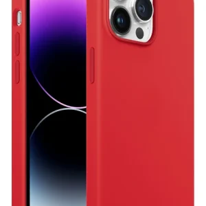 iPhone 14 Pro Max Rubber Fit Kılıf Red - Kırmızı
