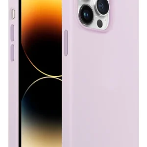 iPhone 14 Pro Rubber Fit Kılıf Lily - Lila