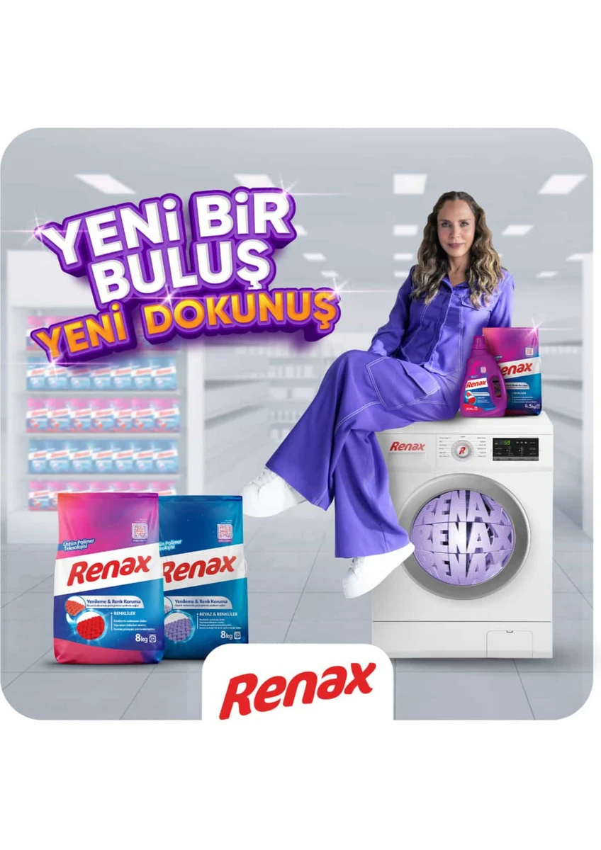 RENAX Matik Beyaz & Renkliler Toz Çamaşır Deterjanı 8 Kg