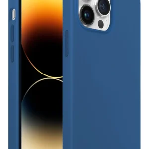 iPhone 14 Pro Rubber Fit Kılıf Mid Blue - Gece Mavisi