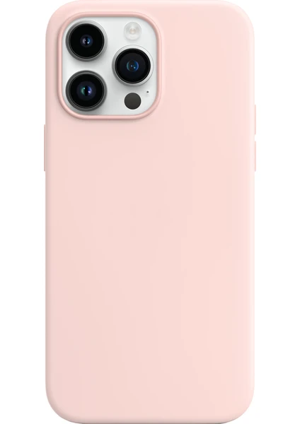 iPhone 14 Pro Rubber Fit Kılıf Pink - Pembe