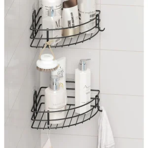 2'li Set Banyo Köşeliği Köşe Rafı Duş Şampuanlık