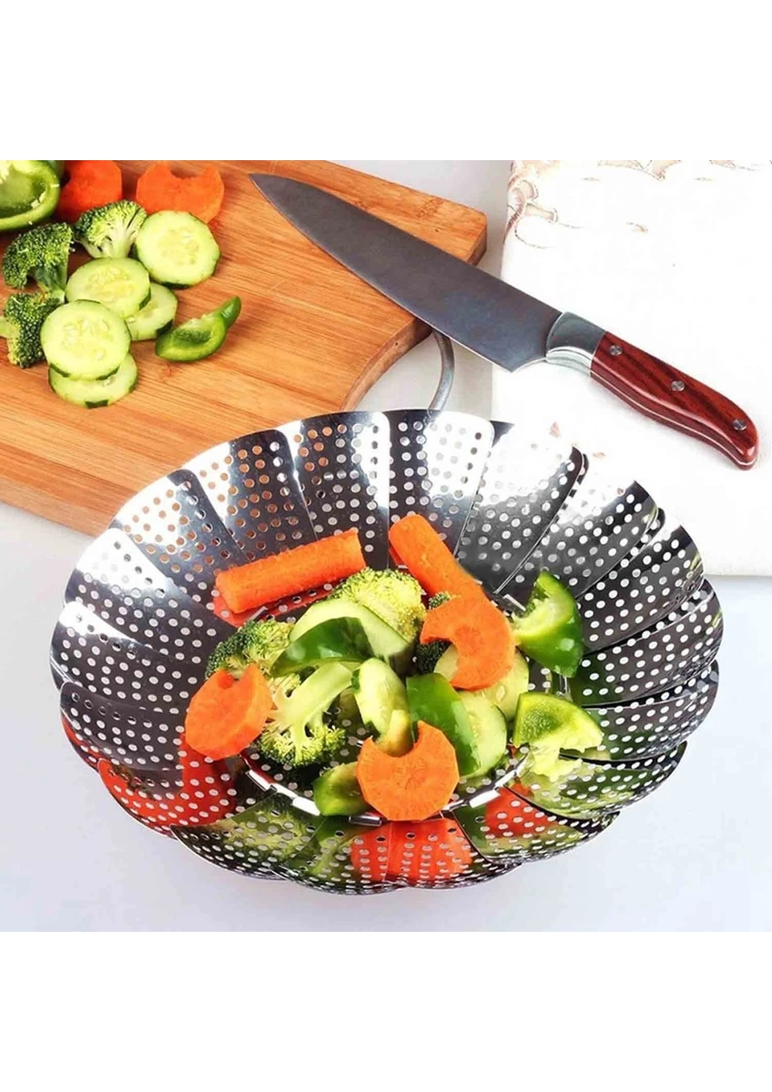 Buharlı Pişirme Sepeti Buharda Haşlama Aparatı