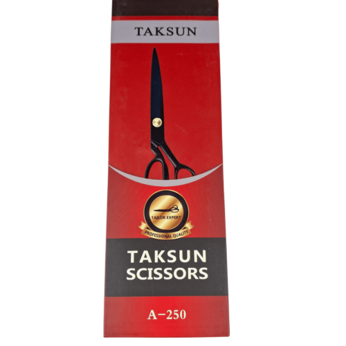 Taksun A-250 Kumaş Makası Siyah Saplı Terzi Makası
