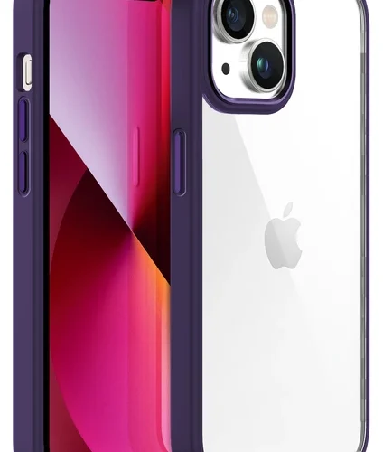 iPhone 13 New Air Bumper Kılıf Purple - Mor