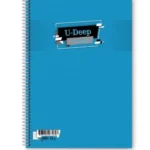 A-4 U-DEEP SPİRALLİ PP KAPAK 72 YAPRAK DÜZ DEFTER -
