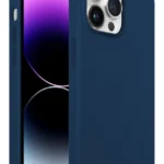 iPhone 14 Pro Max Rubber Fit Kılıf Navy Blue - Lacivert