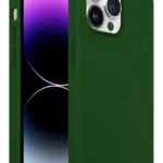 iPhone 14 Pro Max Rubber Fit Kılıf Dark Green - Koyu Yeşil