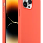 iPhone 14 Pro Rubber Fit Kılıf Nectarine - Şeftali