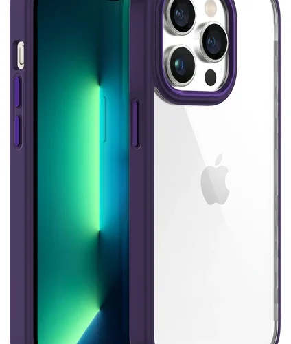 iPhone 13 Pro Max New Air Bumper Kılıf Purple - Mor