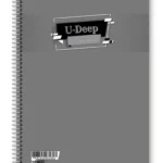 A-4 U-DEEP SPİRALLİ PP KAPAK 96 YAPRAK KARELİ DEFTER -