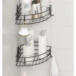 2'li Set Banyo Köşeliği Köşe Rafı Duş Şampuanlık