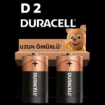 Duracell Alkalin D Pil, 1,5V, LR20/MN1300 2’li paket
