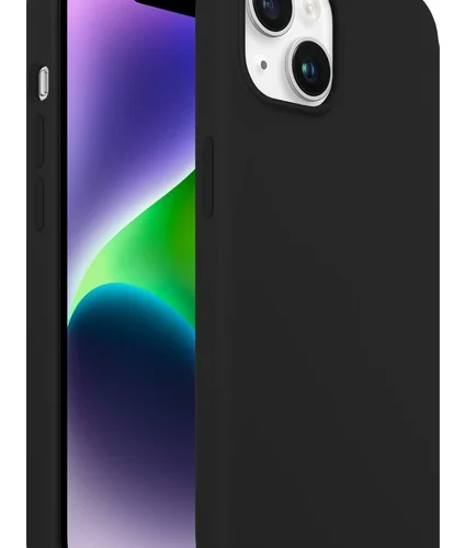 iPhone 14 Plus Rubber Fit Kılıf Black - Siyah