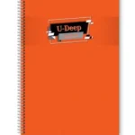 A-4 U-DEEP SPİRALLİ PP KAPAK 40 YAPRAK DÜZ DEFTER -