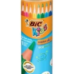 Bic Kids Evolution Triangle Üçgen Jumbo Boya Kalemi 12+1 Renk Metal Tüp
