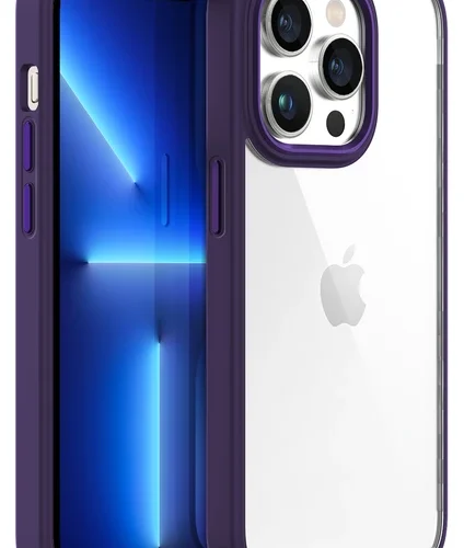 iPhone 13 Pro New Air Bumper Kılıf Purple - Mor