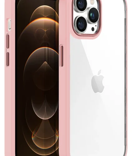 iPhone 12 Pro Max New Air Bumper Kılıf Pink