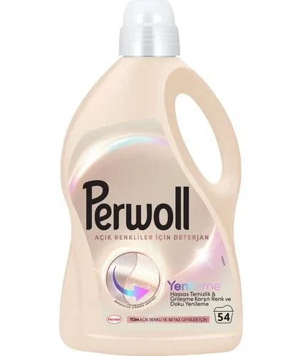 Perwoll Açık Renkliler İçin Hassas Sıvı Bakım Deterjanı 2970Ml (54 Yıkama)