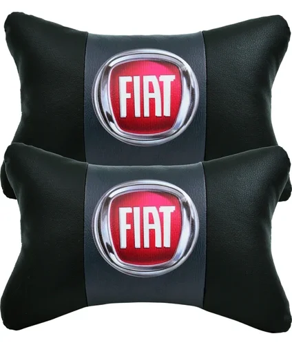 Fiat 2'li Lüx Ortopedik Oto Boyun Yastığı (Dijital Deri Baskı)